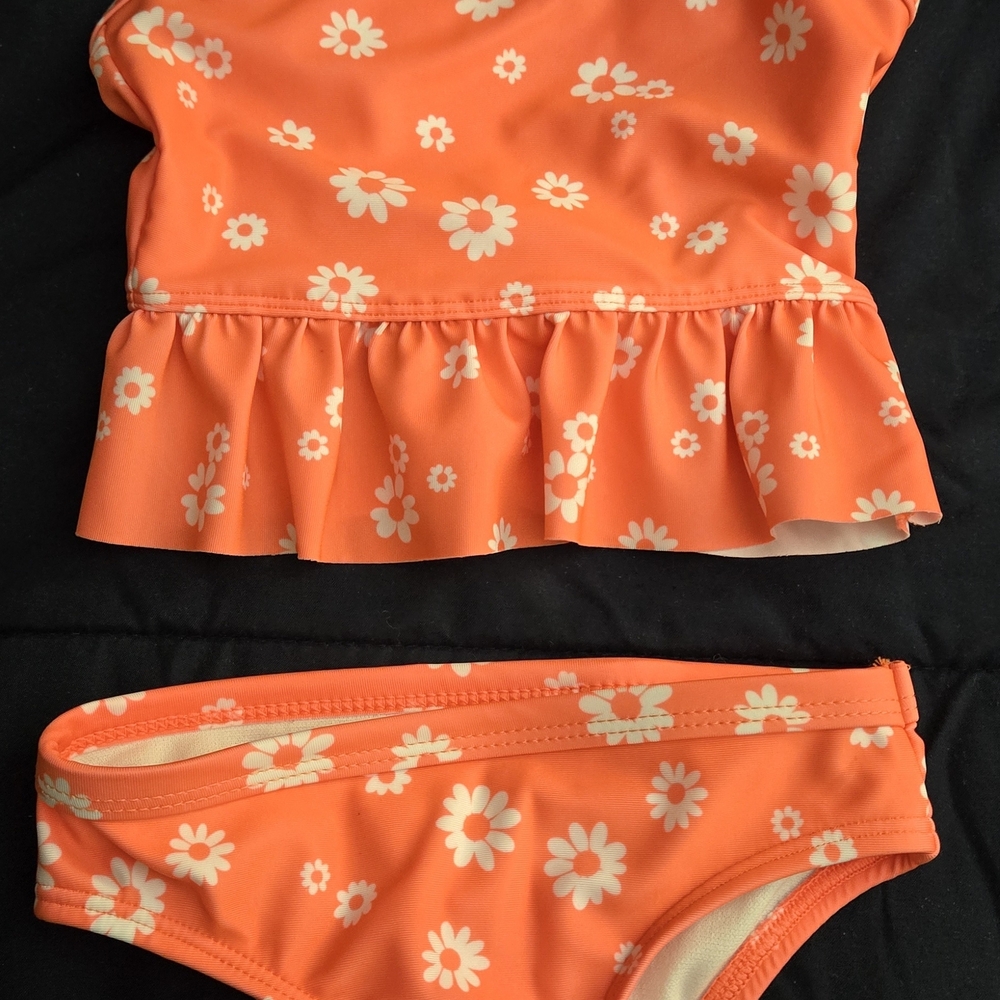 Baby Wonder Nation Coral Floral Swimsuit